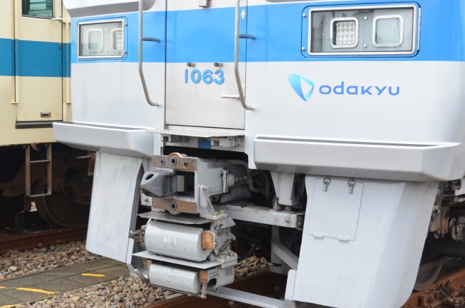 小田急ファミリー鉄道展2015、1000形の連結器